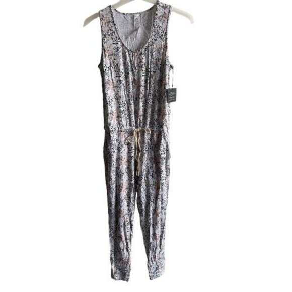 DYI Women's Wild Spots Belted Romper Leopard Print Size Medium - Picture 1 of 7